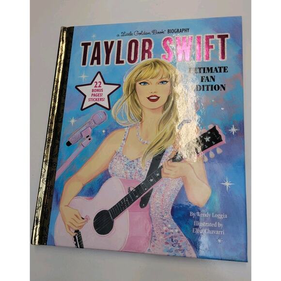 Taylor Swift Ultimate Fan Edition Little Golden Book Biography & 22 Bonus Pages - Picture 2 of 7